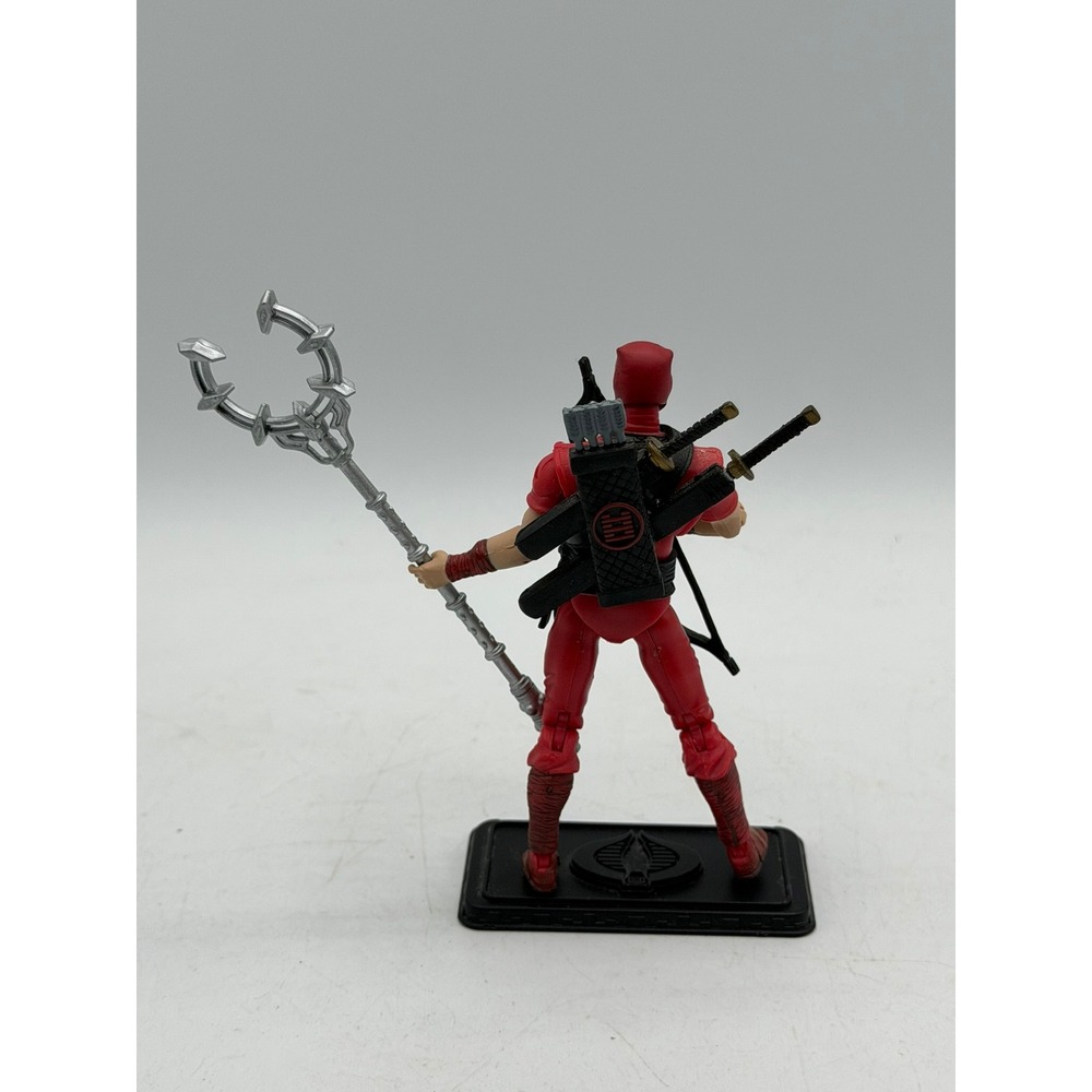 2007 G.I. Joe 25th Anniversary Red Ninja v2 100% Complete Stand Hasbro 3.75" - Picture 2 of 16